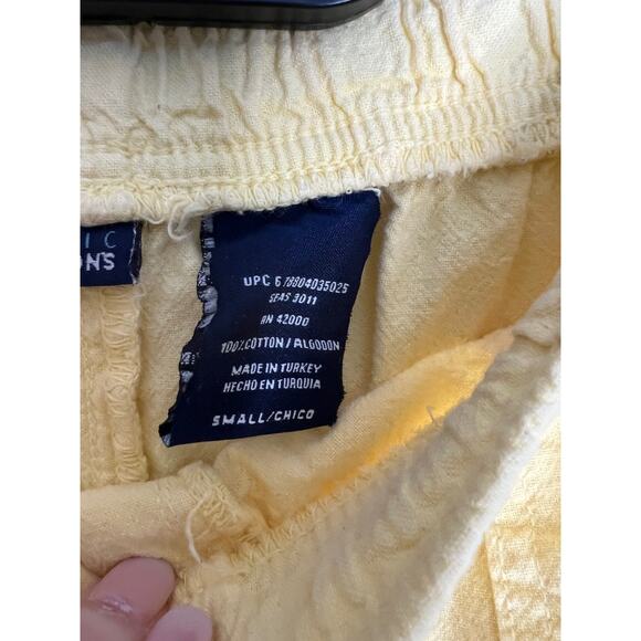 Basic Editions Vintage Size Sm Capri Length Pants Yellow Pull On - Picture 5 of 9